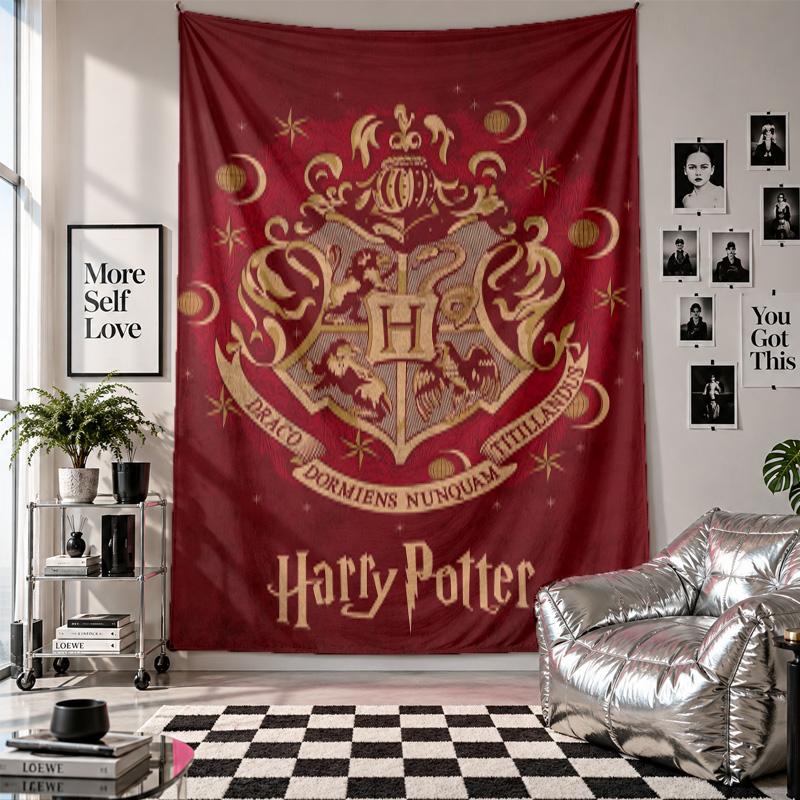 Wall TapestryWizarding World Art Hanging Cloth Decorative Background Cover for Room Decoration