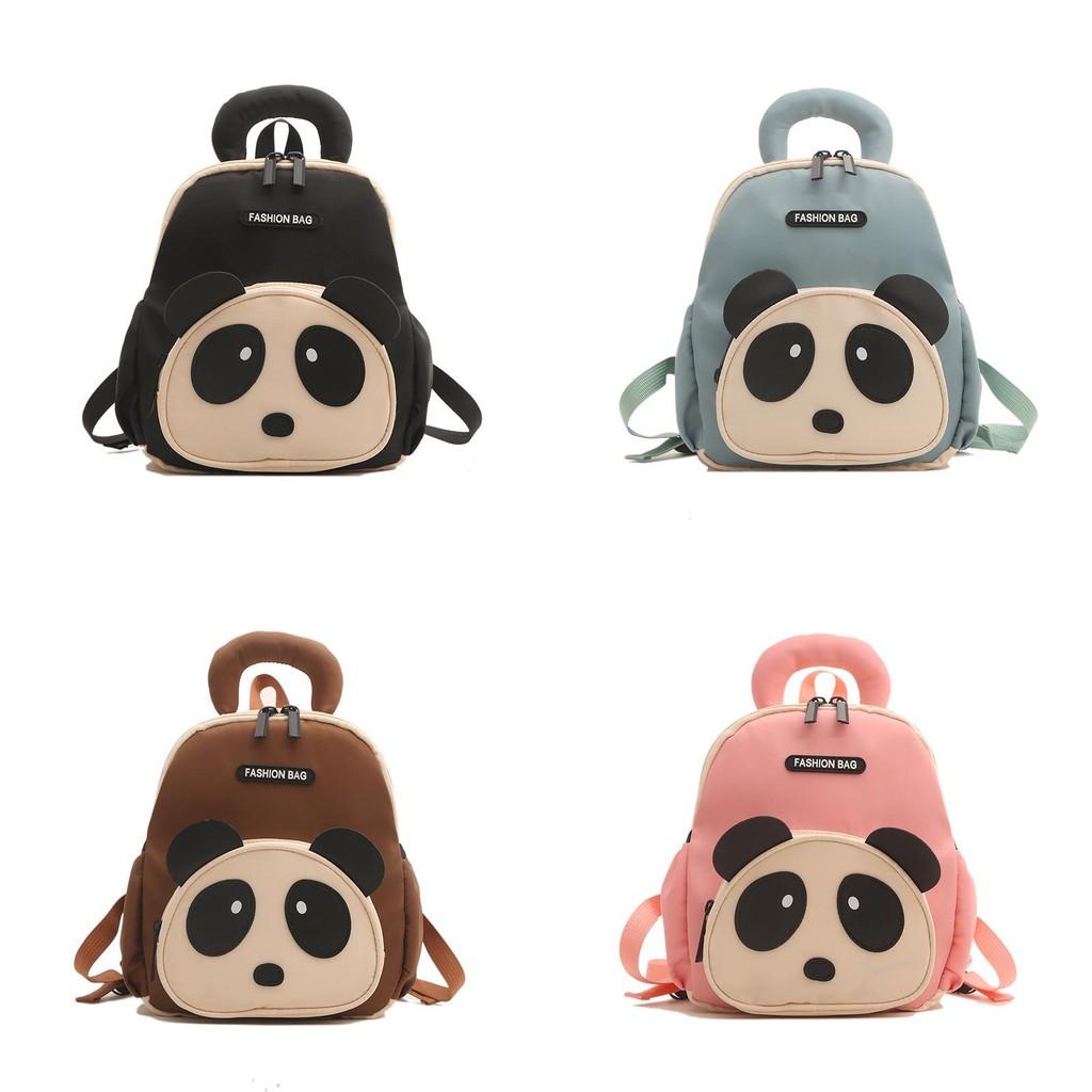 Panda Letter Shaped Backpack Childrens Cartoon Bag Detachable Strap Shoulder