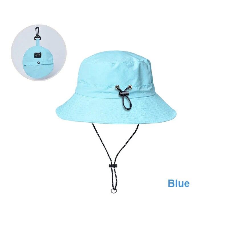 Outdoor Waterproof Bucket Hats Men Women Foldable Fisherman Hat Sun Protection Hat Boonie Hat Camping Hiking Garden Safari Beach