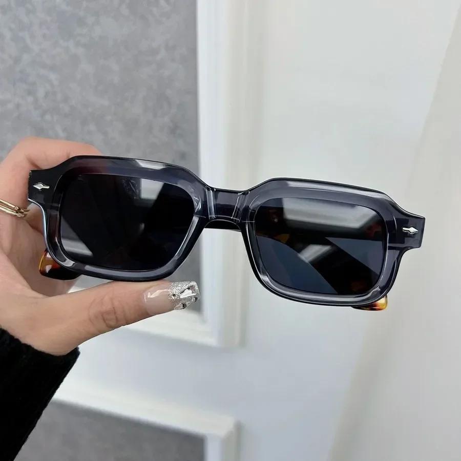 Čtvercové sluneční brýle Dámské Pánské Vintage Značka Zrcadlové Stylové Sluneční brýle Ženské Pánské Roztomilé Skla Osobnost Barvy Oculos De Sol