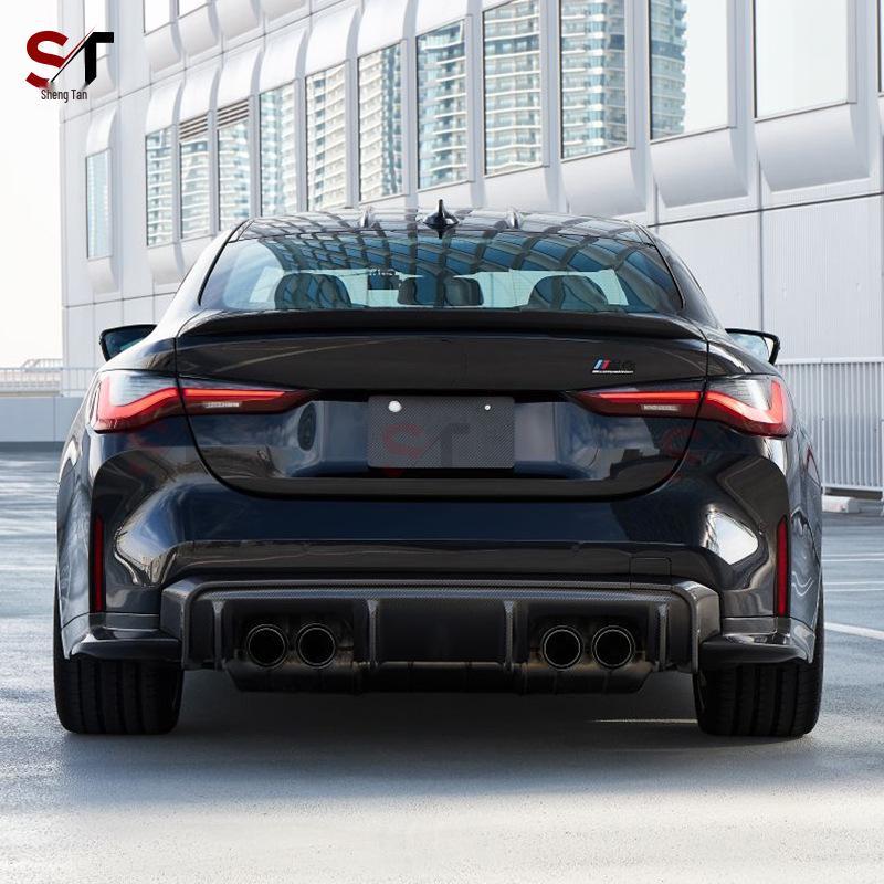 BMW M4 G82 Dry Carbon Fiber Rear Lip Corner Bumper Diffuser 3D Style.