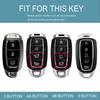 3 4 5 Buttons For Hyundai I30 Ix35 Kona Encino Solaris Azera Grandeur Ig Accent Santa Fe Palisade Keychain Car Key Case Cover