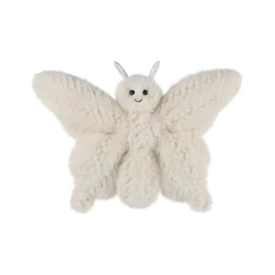 Apricot Lamb Elegant White Butterfly Plush Toy, Soft, Cute, Fluffy, 24cm