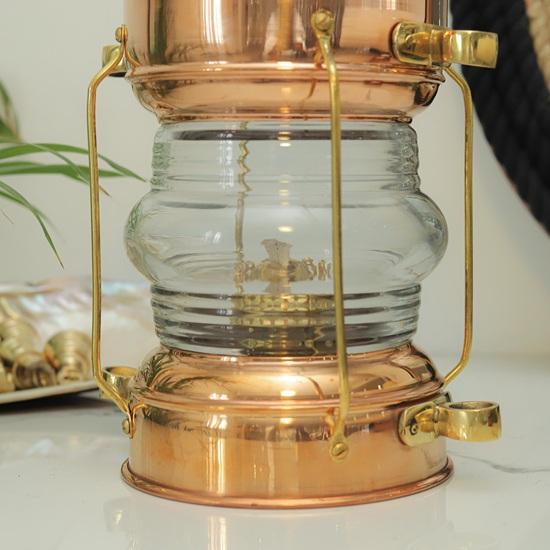 Antique Brass Kerosene Lantern Nautical Maritime Decor Home Decor