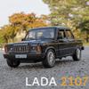 1:18 Russia LADA 2107 NIVA Alloy Diecast Models Toy Car 6 Doors Opened Sound Light Pull Back Vehice Collect Gift Children's Toys
