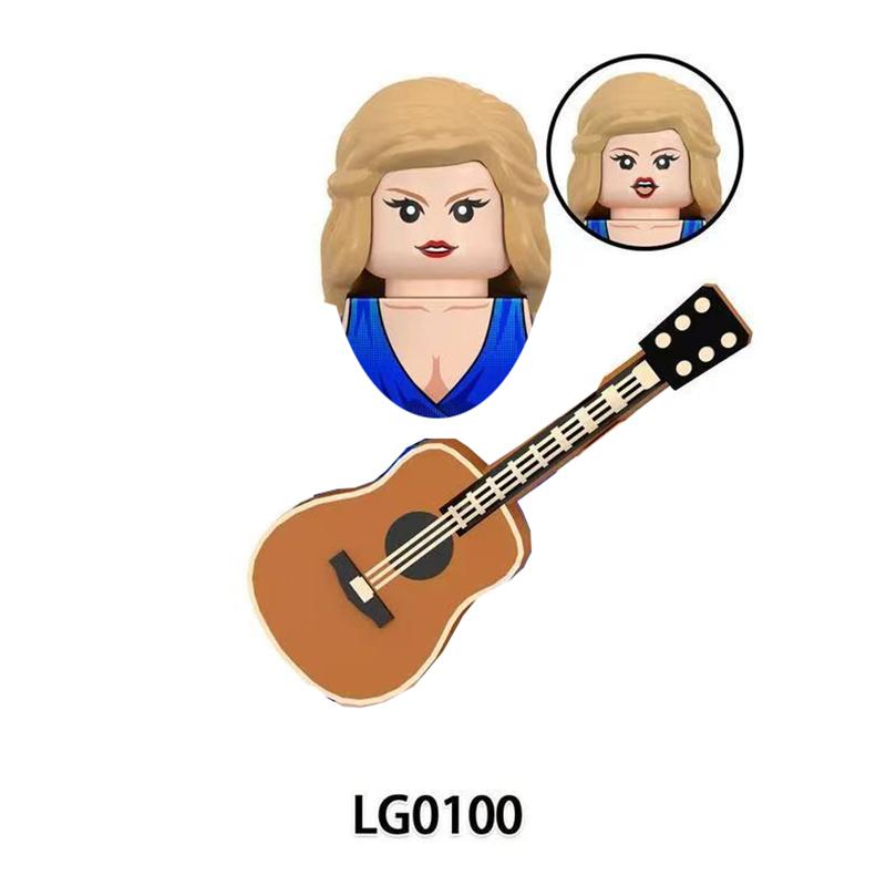 CY134 LG1015 WM989 Singer Building Blocks Jobs Assemble Bricks Cute Action Toy Figures Small Dolls Gifts For Children Kids