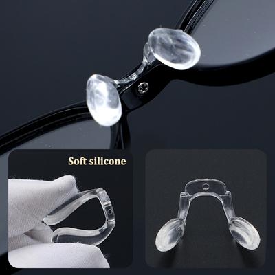 Sattelbrille Nasenpad Einteiliger Ose Clip Nasensteg Brillen Anti-Rutsch-Halter Brillenzubehör