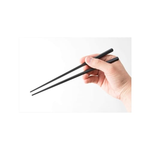 Asahi Koyo Hexagonal Chopsticks, Heat-Resistant, Commercial Grade, Black, Approx. 22.8cm, Non-Slip, Easy to Grip, Dishwasher and Dryer Safe, Made in J