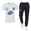Ensemble Sport homme style Marseille - Maillot foot & Jogging léger - - Blanc