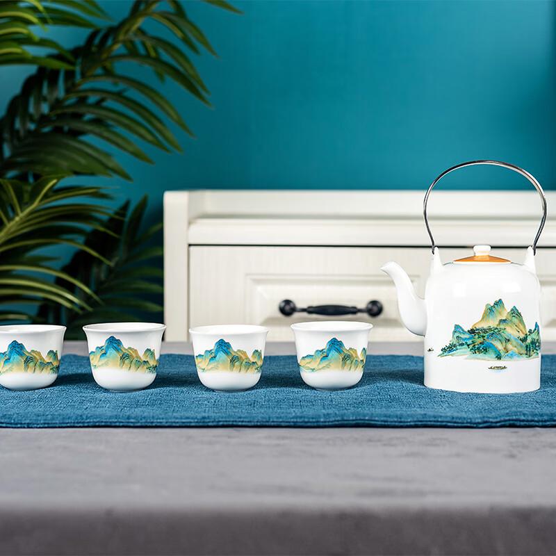 Tang Hui Qian Li Jiang Shan Ceramic Teacup