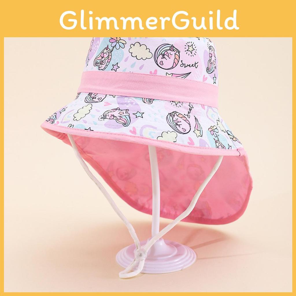 Unicorn Kids Fisherman Hat With Wide Brim For Summer Beach Sun Protection