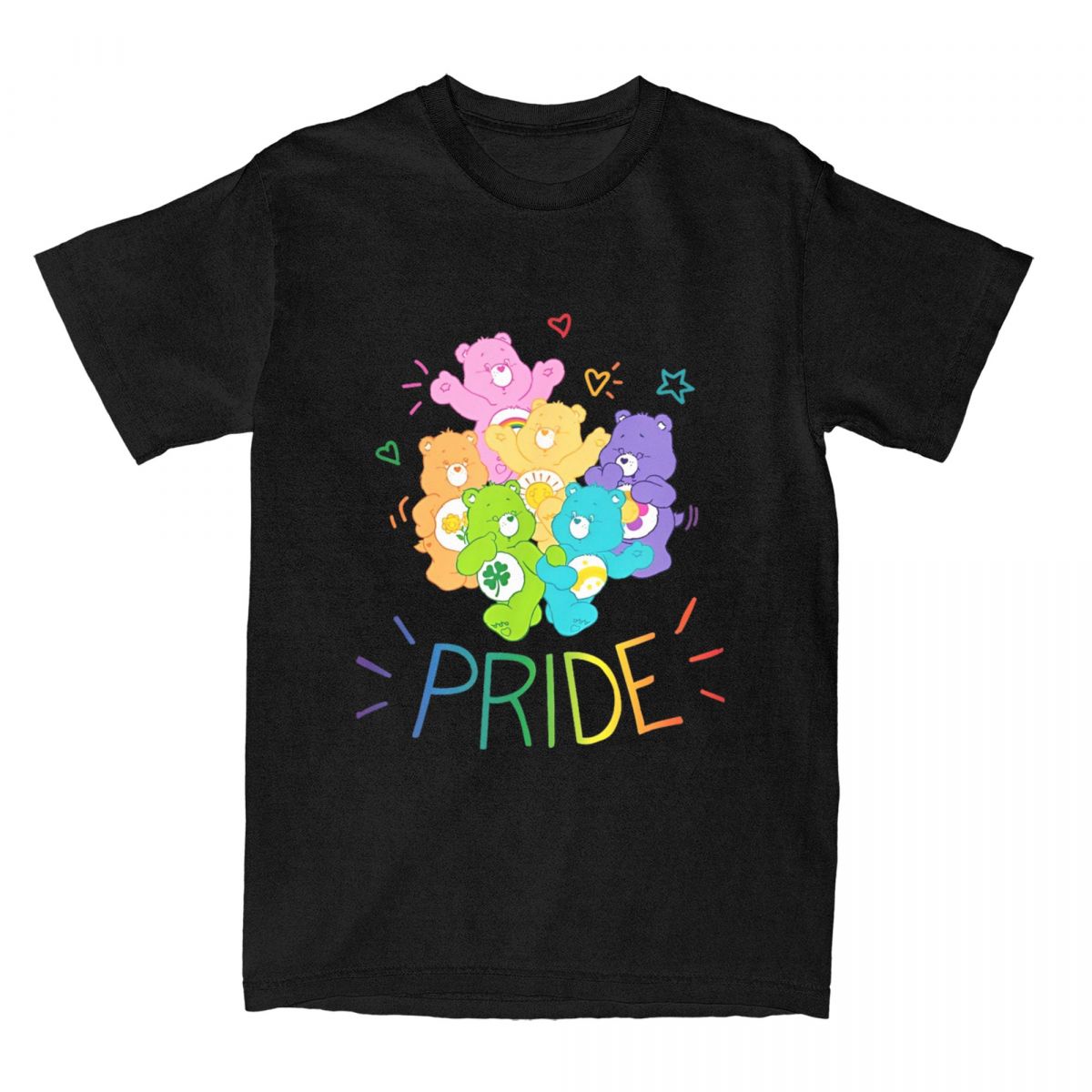 

Rainbow Pride And Doodles Men Women s T Shirts Vintage Tees Short Sleeve Crewneck T-Shirt Cotton Plus Size Tops M