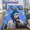 Jax's Silence Pattern Bedding,Quilt Set Quilt Cover Pillowcase Home Birthday Gift (1*duvet Cover+2*pillowcase,without core)XSJT0917060