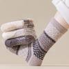 Fashion Autumn Winter Coral Fleece Socks Thicken Warm Sleep Socks Soft Half Fleece Medium Tube Sock For Women Girls