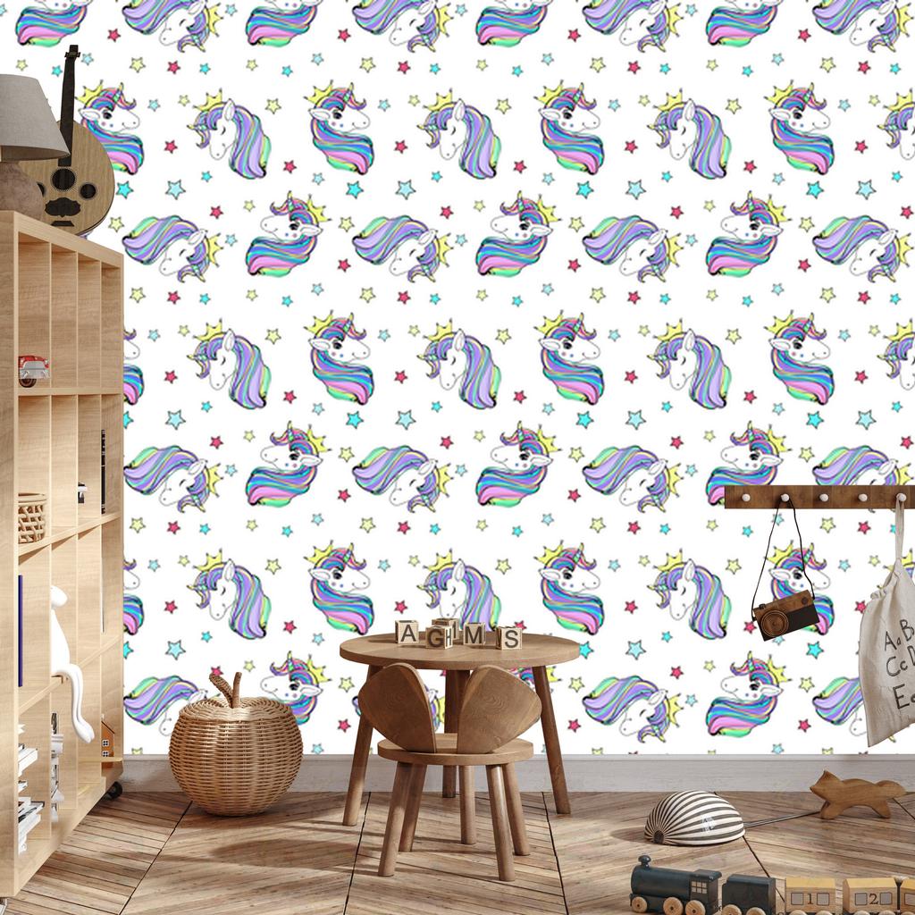Beautiful Magical Unicorns Wallpaper for Living Room and Bedroom 50x1000