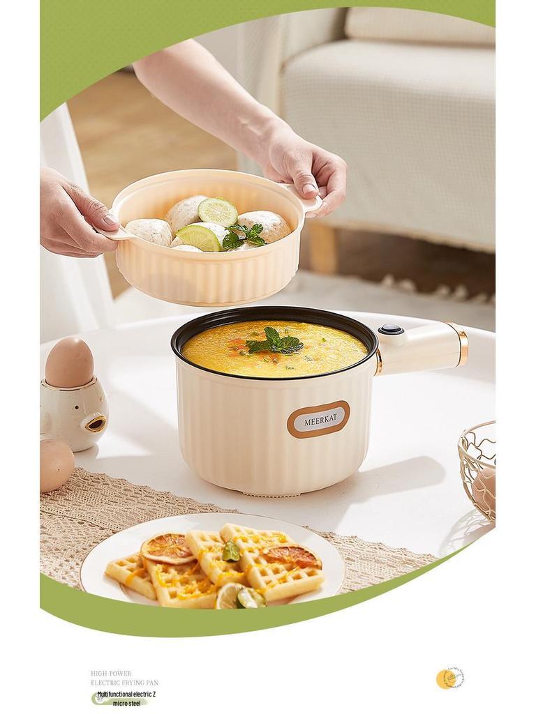 Kompakter elektrischer Hot Pot für Studentenwohnheime - Multifunktionaler Antihaft-Nudel- und Breikocher, Geringe Leistung, 110V
