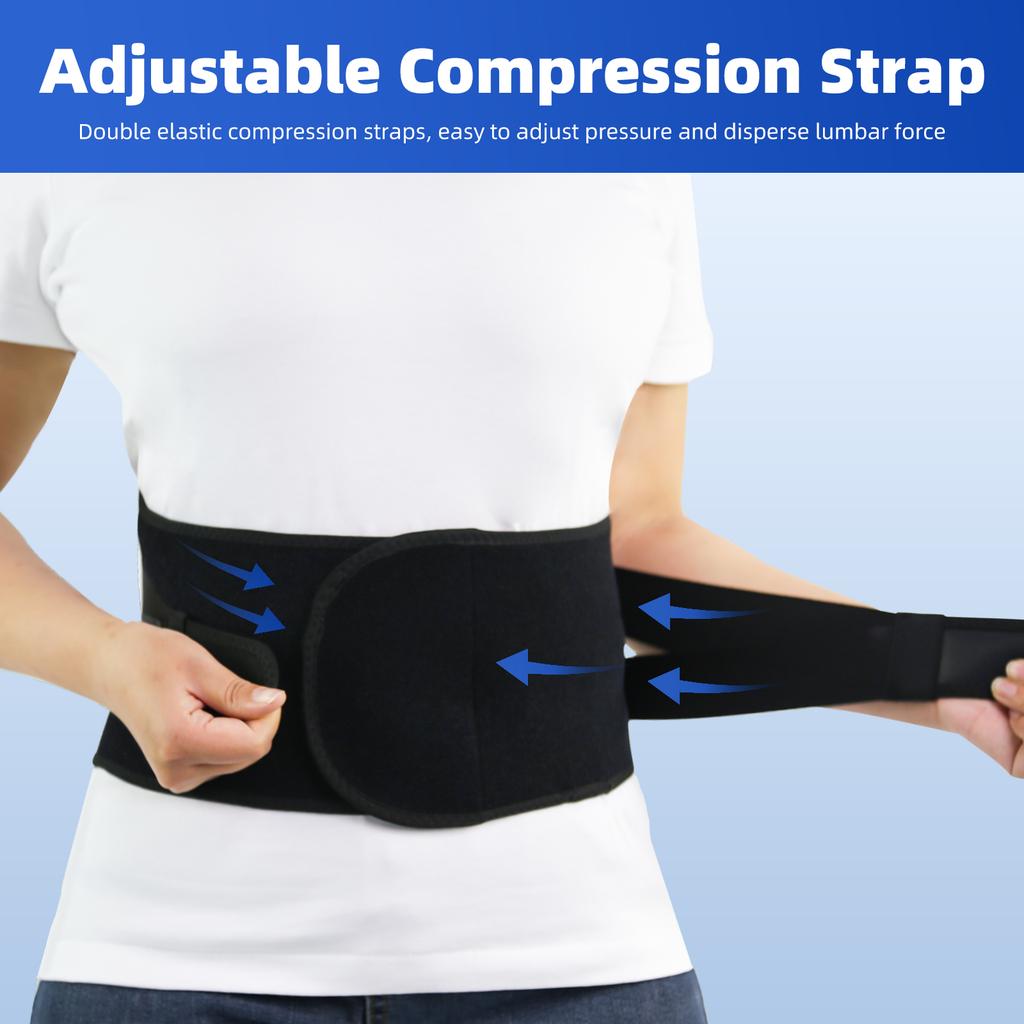 Double Supportive Belt Lumbar Back Support Waist Lumbar Pain Relief Belt