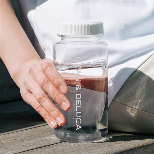 DEAN DELUCA Water 600ml & Bottle, White,