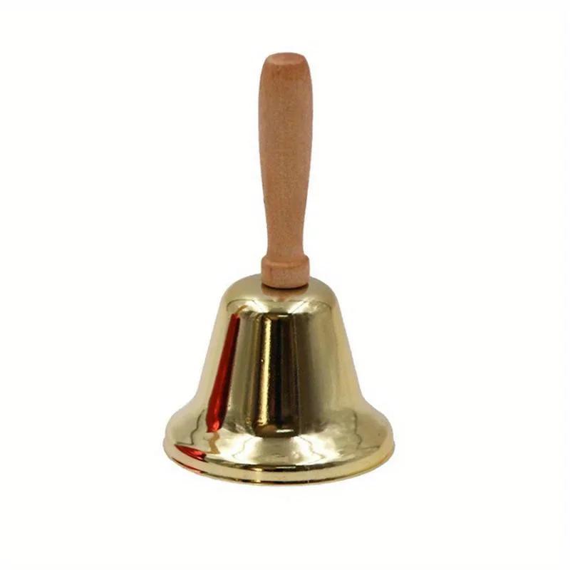 Christmas Hand Bell Gold Red Color Santa Claus Holiday Supplies Creative Jingle Bells Party Supplies Christmas Decoration