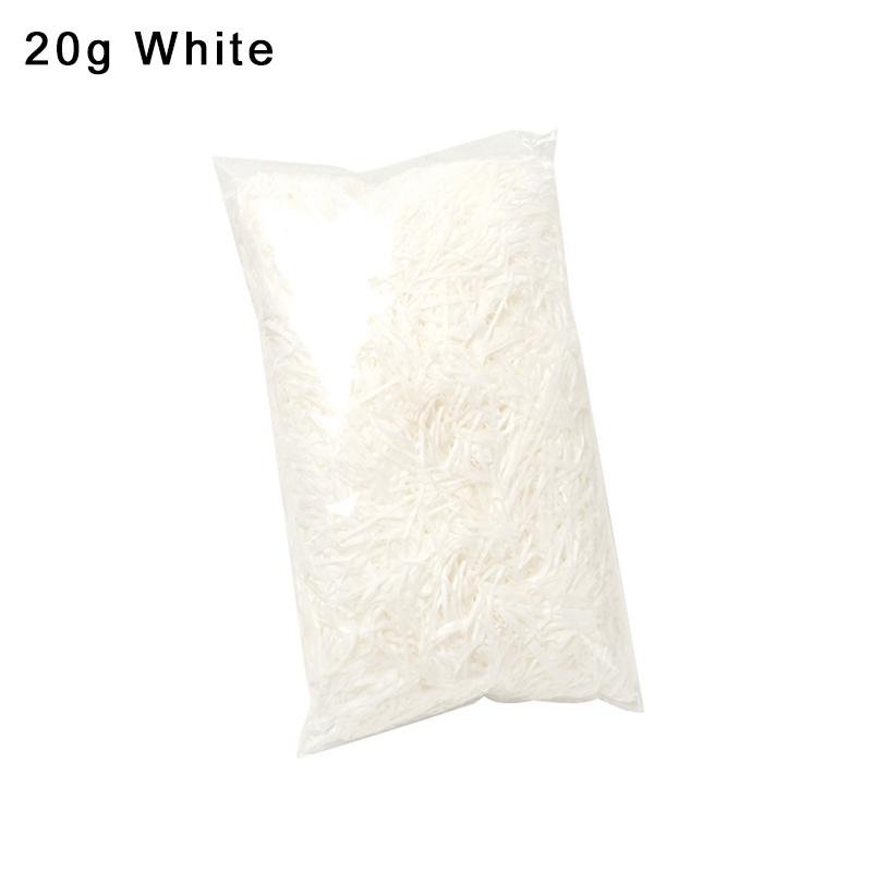 20g/Bag Colorful Lafite Grass White Black Pink Available Shredded Paper Gift Candy Box DIY Tissue Filling Packaging Material ZYF