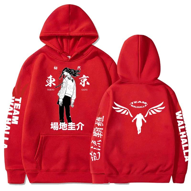 Harajuku Anime Tokyo Revengers Keisuke Baji Graphic Printed Hooded Men Women Hoodies Casual Sweatshirt Comfortable Streetwear