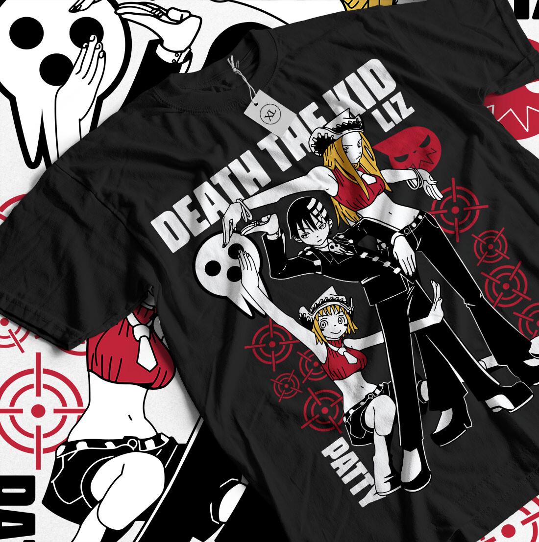 Soul Eater T-shirt Death the Kid Japanese Anime Black Star GifT-shirt All Size XXL