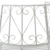 Tree Bench 4 Seater 160 x 80 x 89 cm Steel Antique White