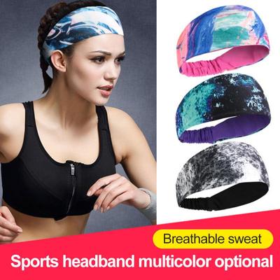 Absorbierende Radsport-Kopfbedeckung Sport-Stirnband Weiches Schweißband für Männer Frauen Yoga Haarband Kopfschweißbänder Sportband