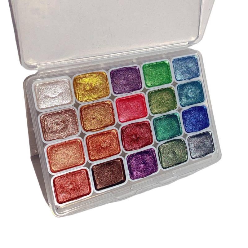Dunhuang Perlglanz-Aquarellfarben-Set für Chinesische Malerei & Nagelkunst