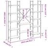 Bookshelf Black 155.5 X 24 X 166.5 Cm Particleboard