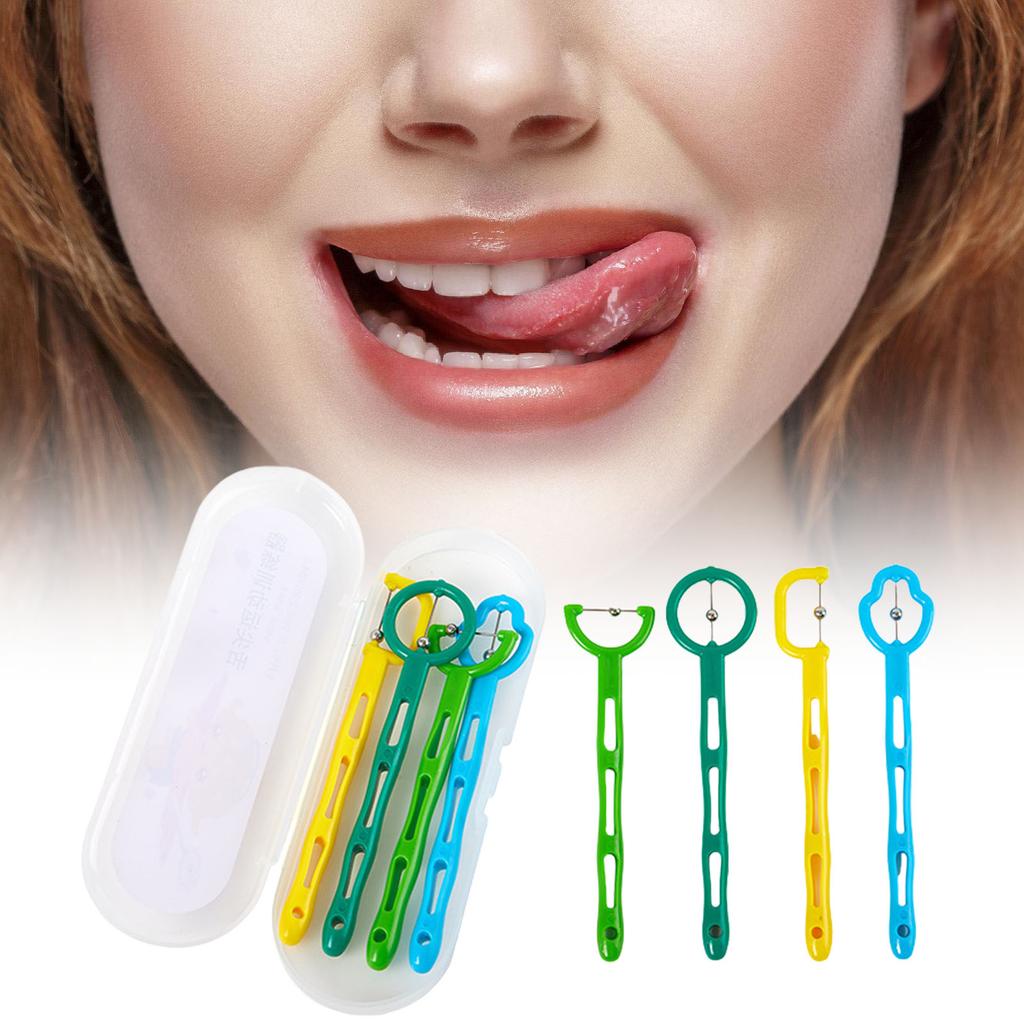 3/4Pcs Tongue Tip Lateralization and Elevation Tools Therapeutic Tool Set for Apraxia Dysarthria Improve Feeding Skills