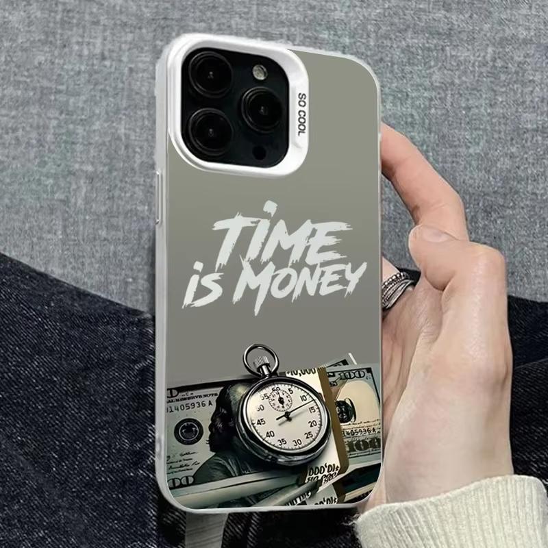 

Чехол для iPhone 17 Pro Max 16 15 Pro 14 13 Mini 12 11 XR XS 17Air Plus Новый с рисунком 100-долларовой купюры Ударопрочная задняя крышка iPhone XS Max