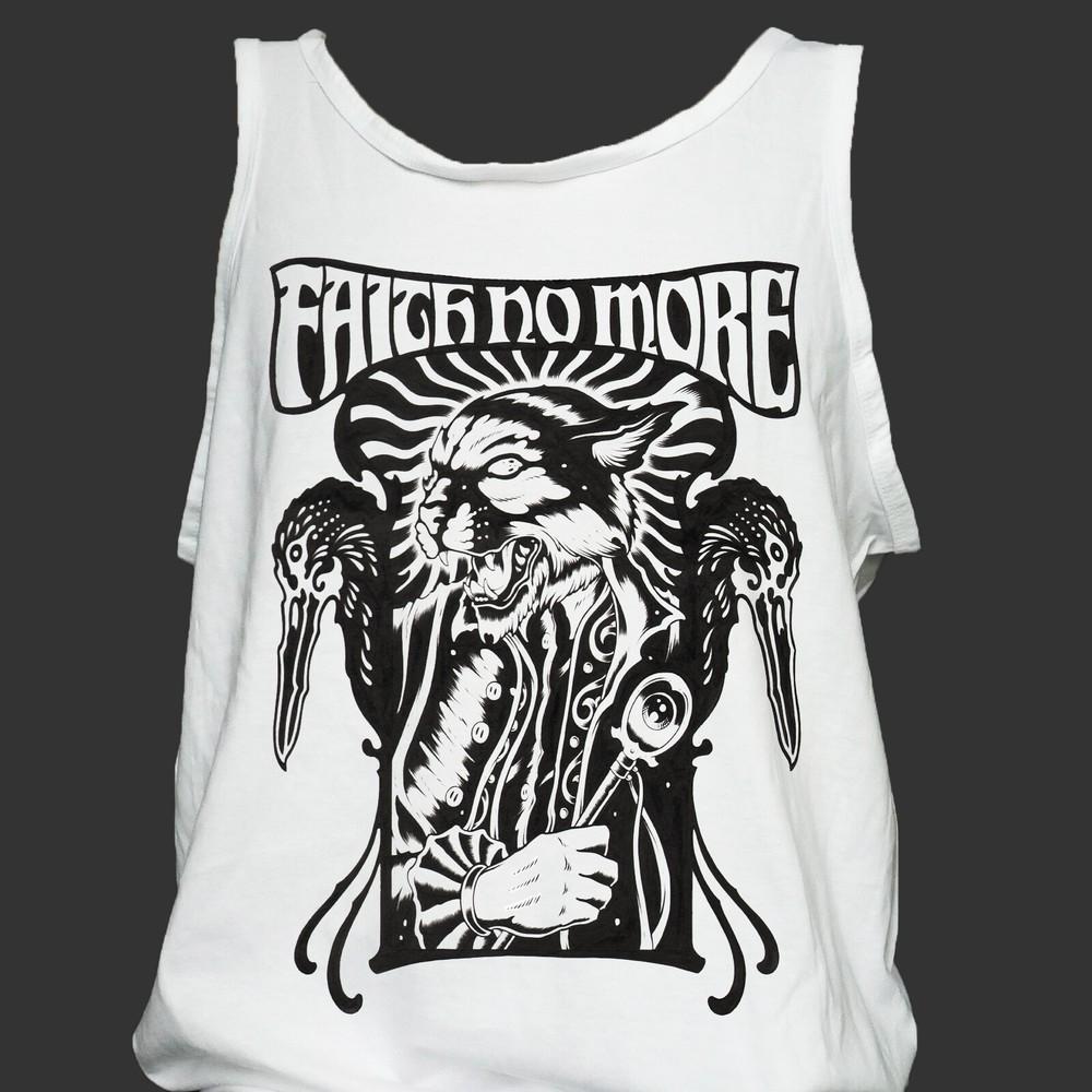

Faith No More Metal Punk Rock T-SHIRT vest top unisex white S-4XL 3XL