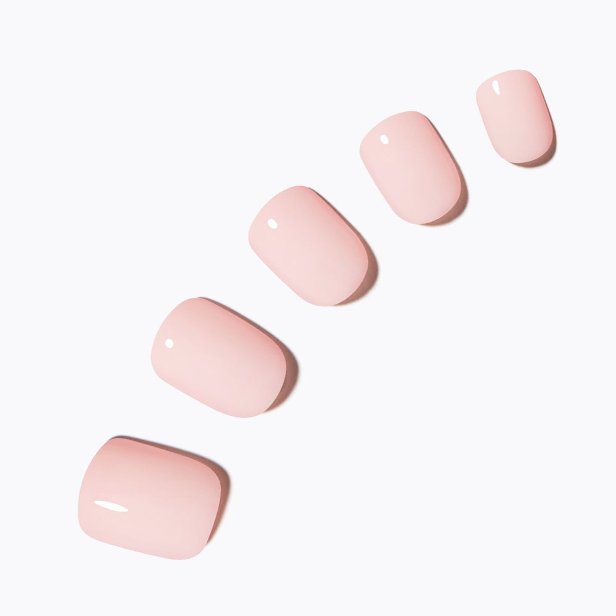 Dashing Diva Magic Press Strawberry Cream (Short Square) Nail Tips
