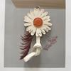 Handcraft Leather Key Holder With Florals Designs Versatile Unisex Accessory for Keys Backpacks Purses