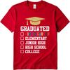 Adult For her Oneck tshirt Cotton Graduated Kindergarten EleUnisextary Junior High High School College Classic Unisex Teeshirt