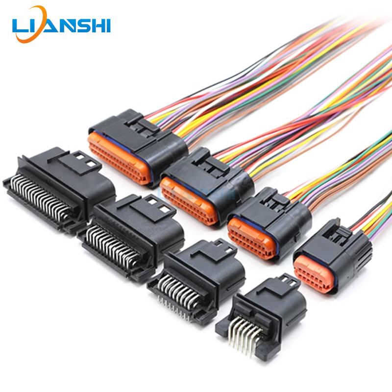 JAE type automotive waterproof connector MX23A12SF1 MX23A26NF1 PCB board end harness plug pin end