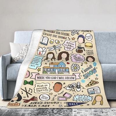 Gilmore Girls Blanket Coral Fleece Plush Textile Decor Breathable Super Warm Throw Blanket for Home Couch Quilt