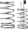 Metal Storage Rack Toothbrush Holder Desktop Storage Rack Bathroom Drain Storage Rack Makeup Brush High-end Hollow Pen Holder