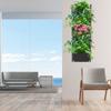 6 Pockets Vertical Plant Grow Bags Container Wall Hanging Planter for Outdoor GardenBlack