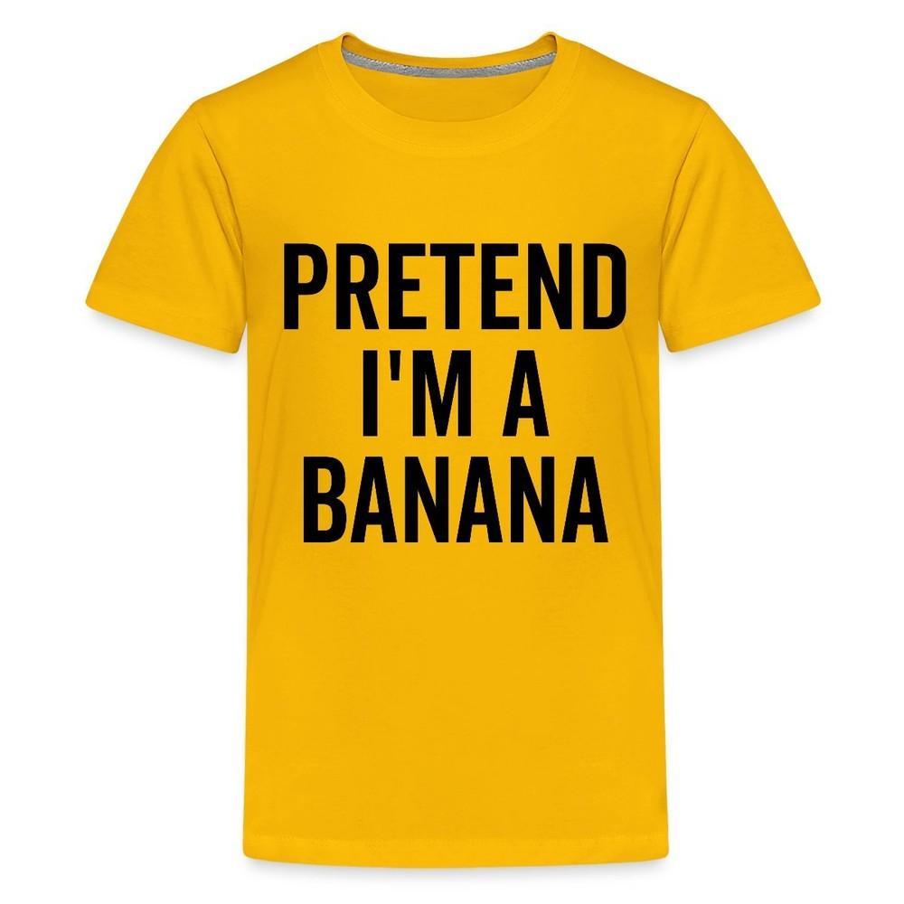 

Pretend I m a Banana Costume Funny Halloween Shirt Kids Premium T-Shirt S