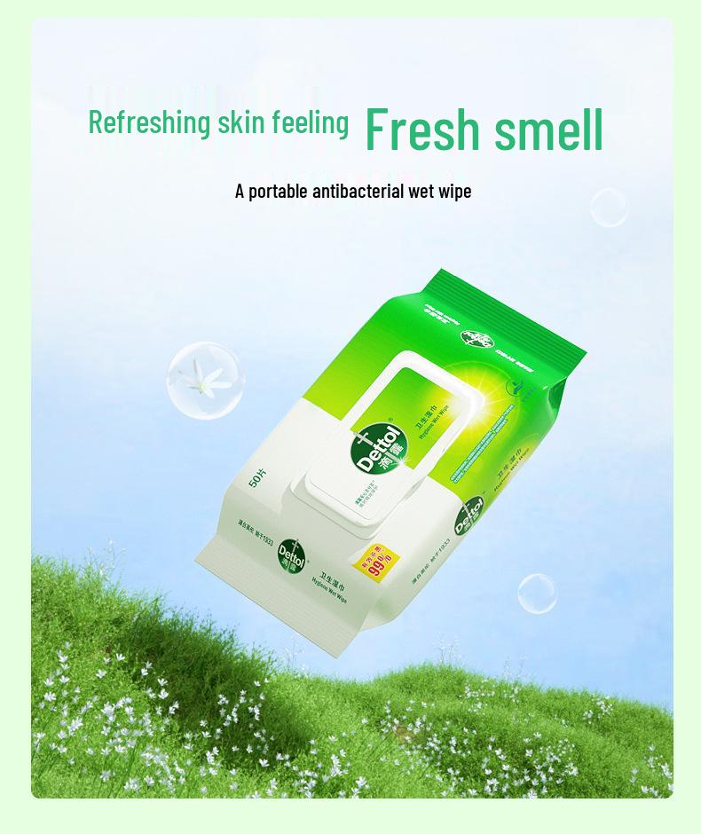 Dettol Hygienic Non-Alcoholic Wipes for Travel and Home Use