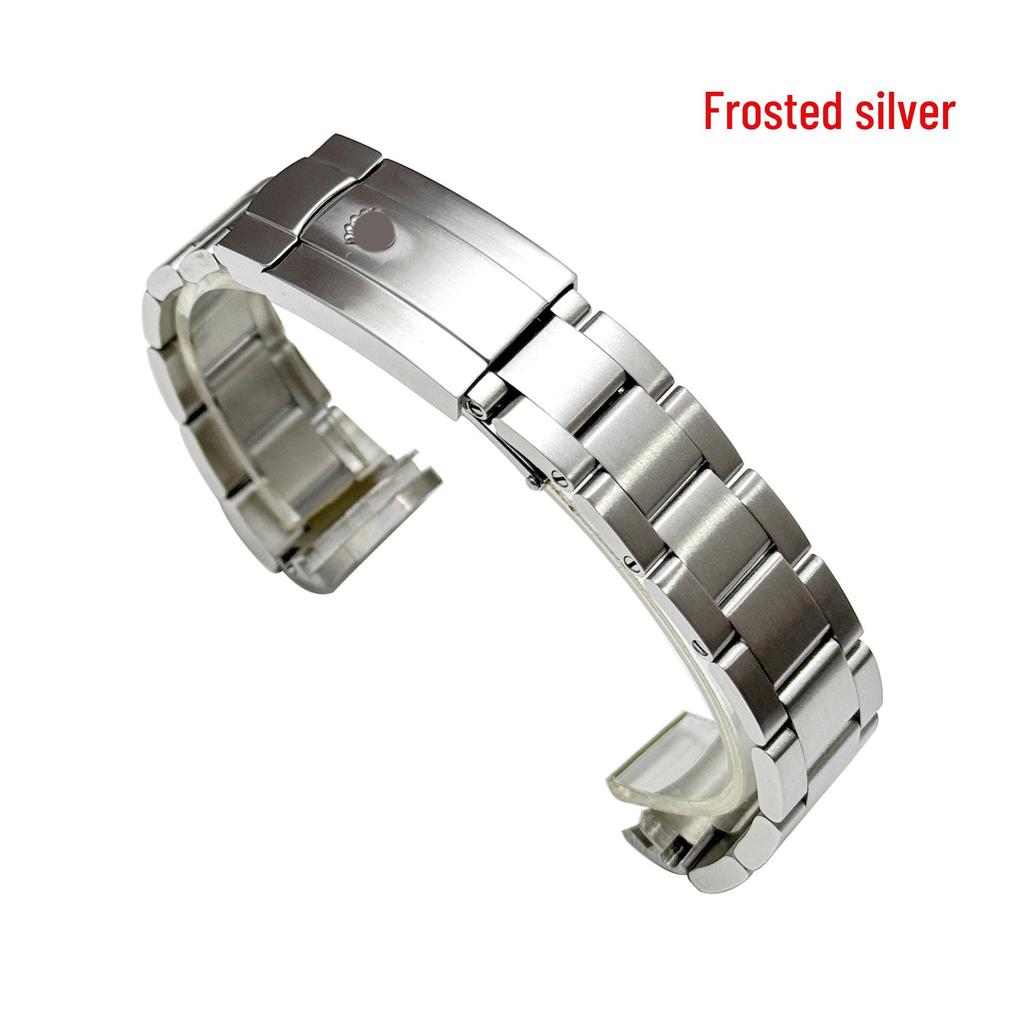 Boogvormige Roestvrijstalen Horlogeband voor Rolex Submariner, Datejust, Oyster Perpetual, Daytona - Past op 20mm & 21mm