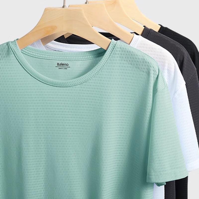 Baleno Men's Ice Silk Mesh Quick Dry Short Sleeve T-Shirt