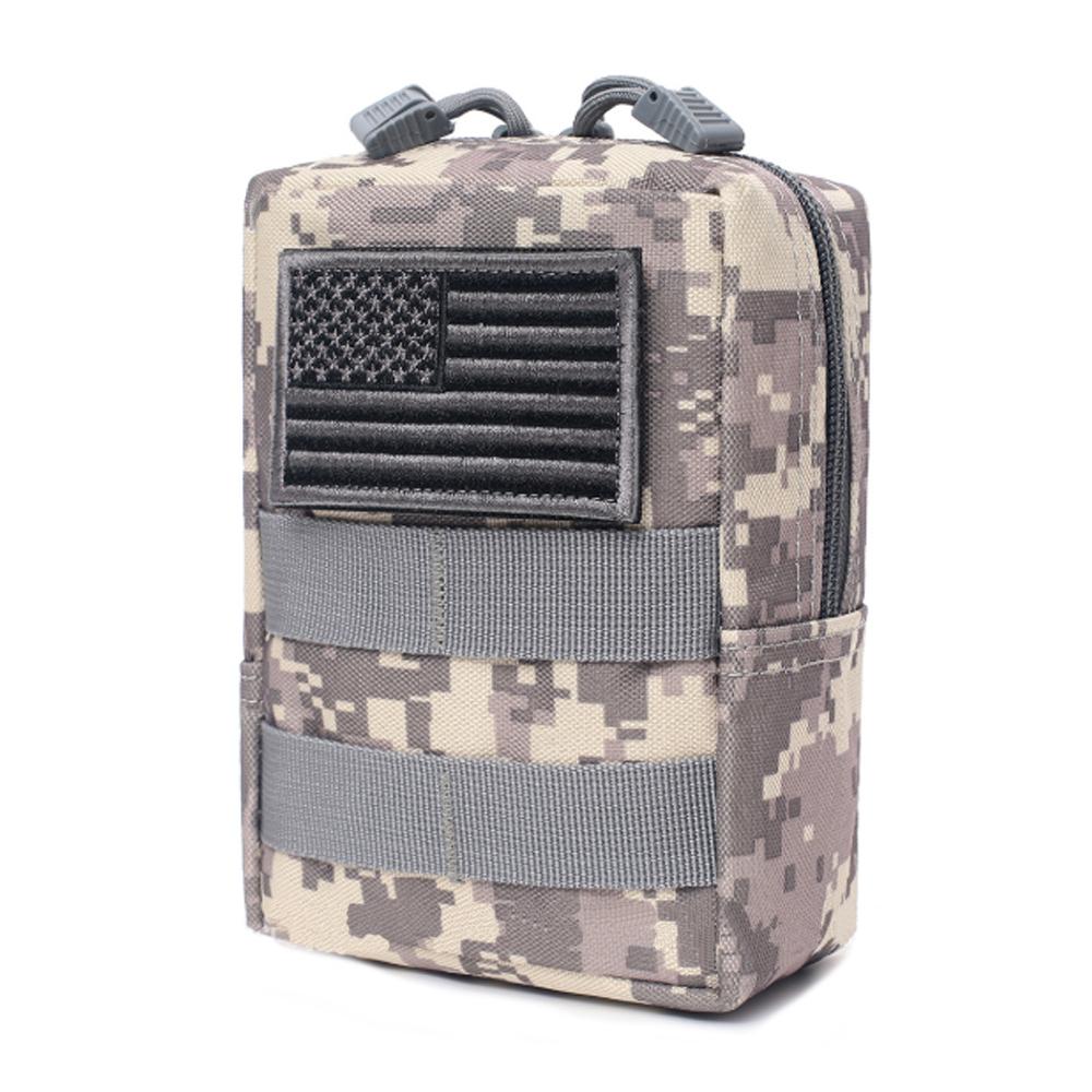 Durable Portable Trekking Bike First Aid Kit Medical Kit Camouflage Waterproof Wilderness Survival Tactics MOLLE Zipper Closure
