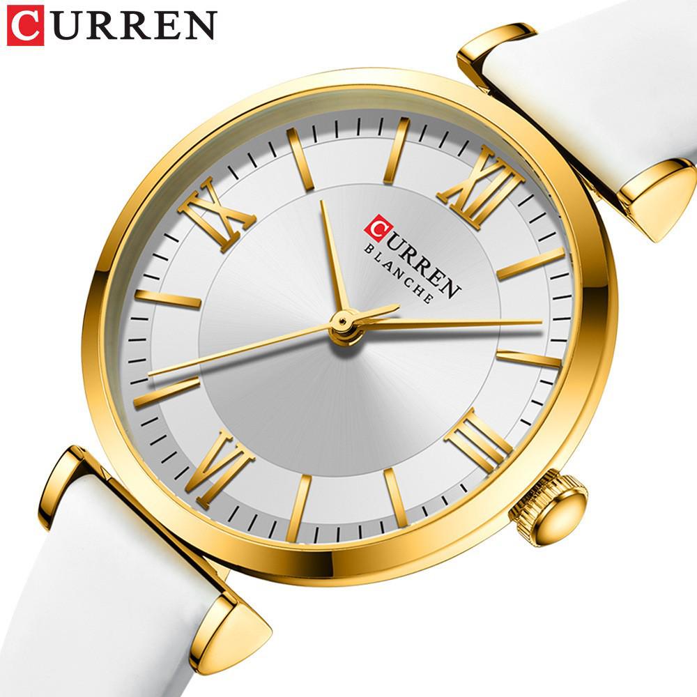Curren 9079 Dames Casual Leren Band Horloge - Kleine Zeemeermin Editie