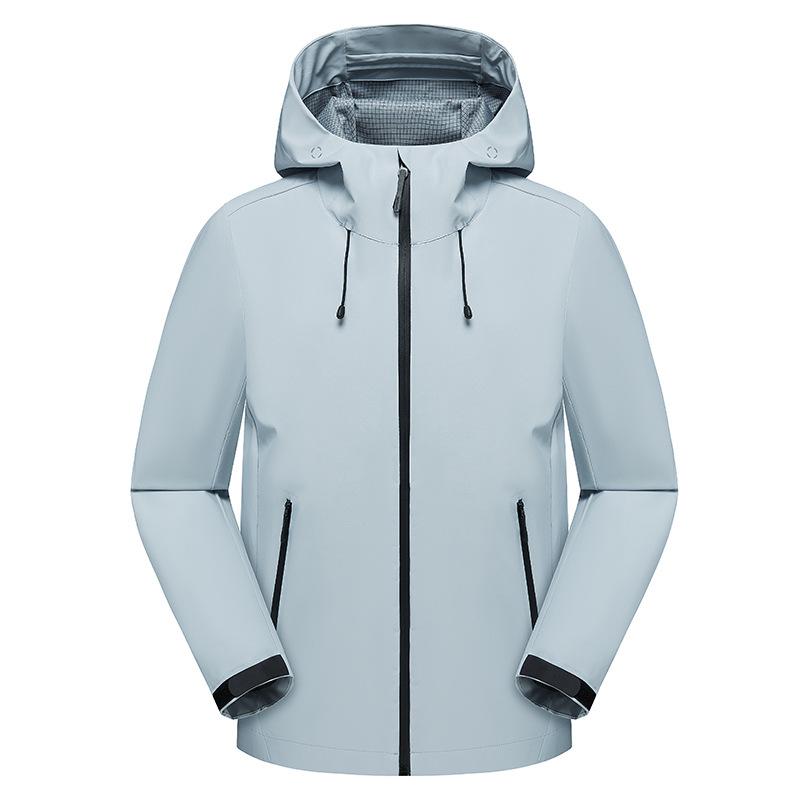 Unisex Spring Windproof Hooded Mountaineering Jacket with Custom Logo