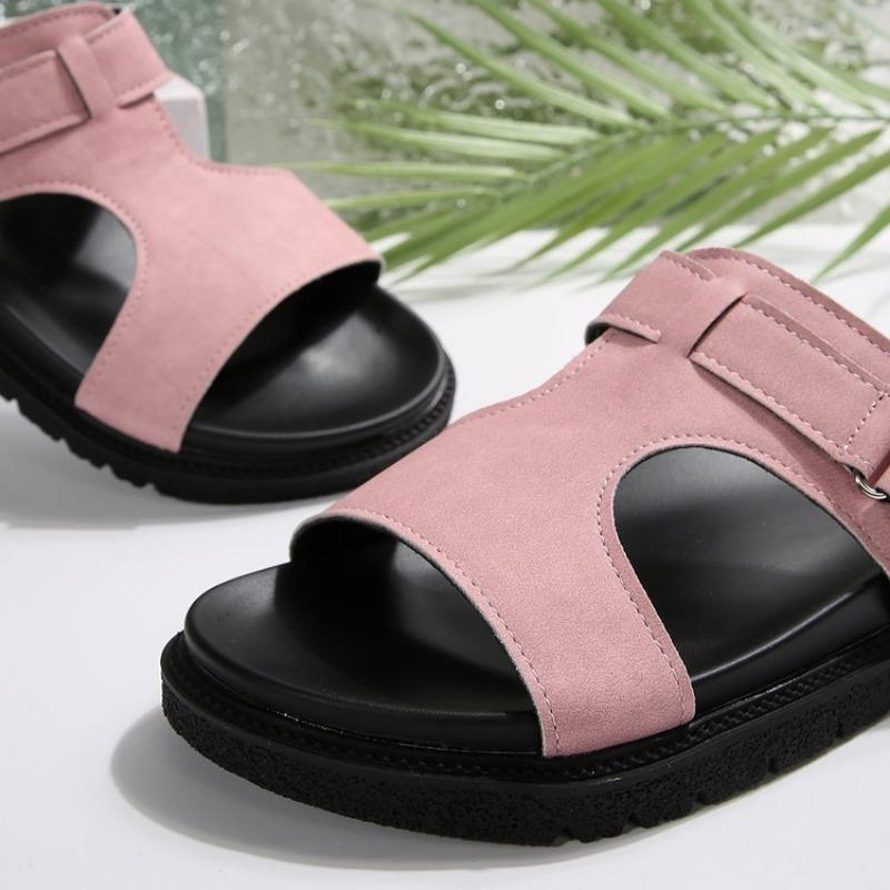 Large size flat slippers women's summer new fashion platform sandals women