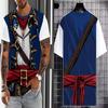 Men's Skeleton Graphic T-shirts Funny 3D Fake Jacket Print Men Women Punk Street Style T shirt Casual Outdoor Youth Tees Y2k Top