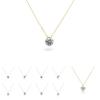 Geometric Zircon Pendant Necklace For Women With 18k Gold Plating And Adjustable Chain